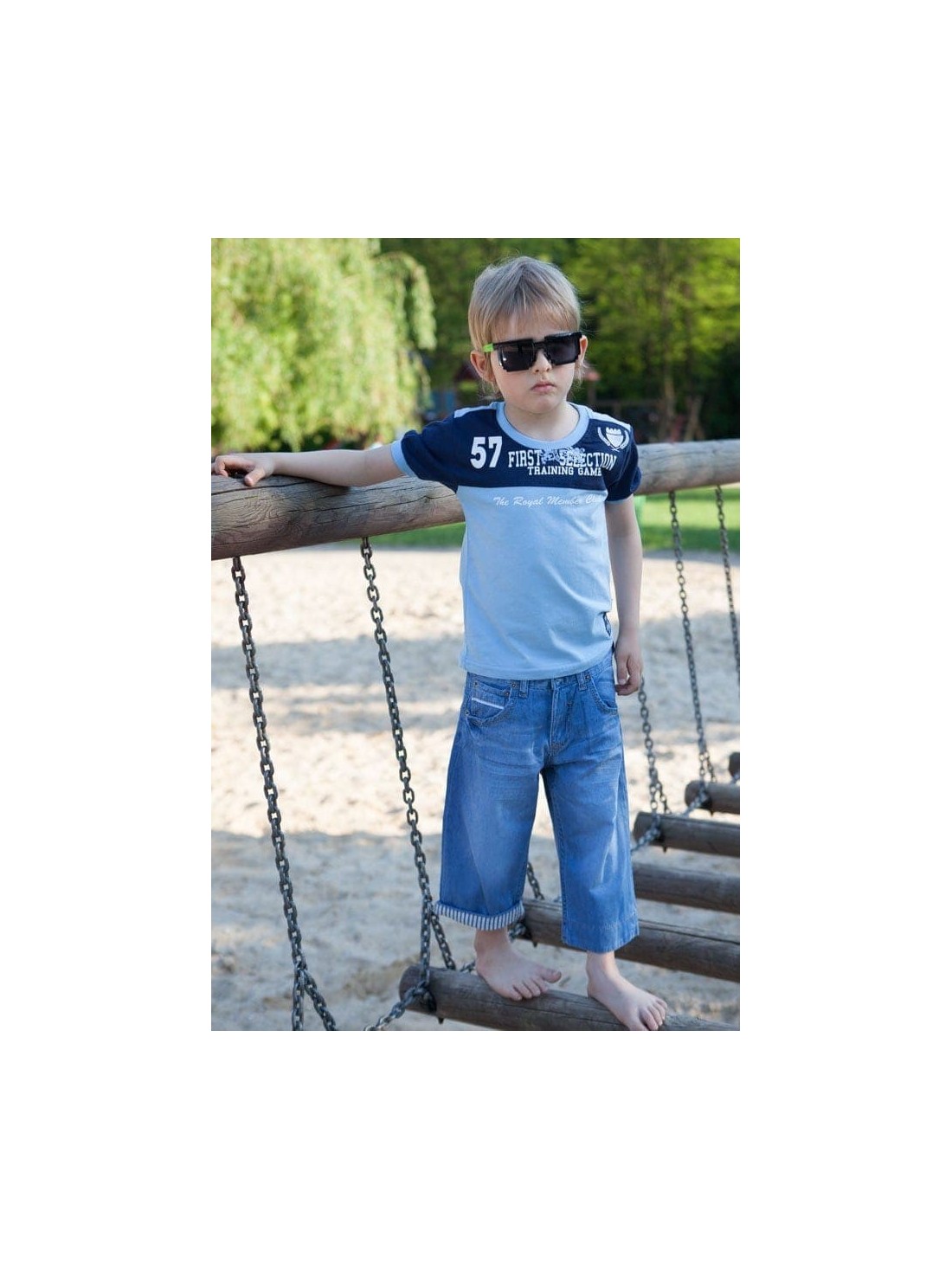 Boys\' denim shorts DZ6026 - Online store - Boutique